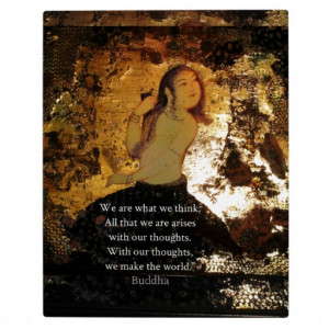 Uplifting Buddha Quote Plaque