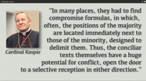 Quote from Cardinal Kaspar