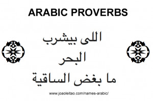 Arabic Proverbs - Phrases in Arabic