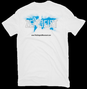 Zeitgeist Movement Map White T Shirt Moving Forward