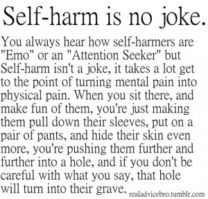 self harm cutting