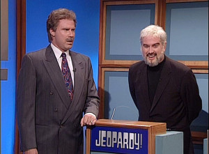 ... as Alex Trebek & Darrell Hammond as Sean Connery in Jeopardy! #SNL
