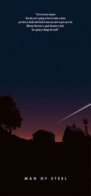 Super 'Man of Steel' Trailer Quote Art Poster Triptych by Doaly