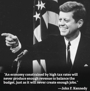 an economy constrained by high tax rates will never produce enough ...
