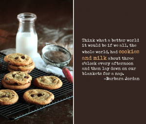 the whole world needs cookies and a nap...