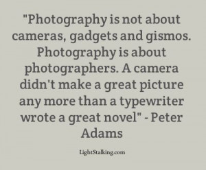 Quote of the Week ” Peter Adams”