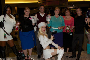 DragonCon 2012 - Archer characters Lana Kane, Pam Poovey(s), Cyril ...