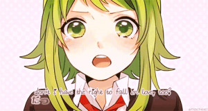 ... nande nande vocaloid gumi vocaloid quotes because because animated GIF