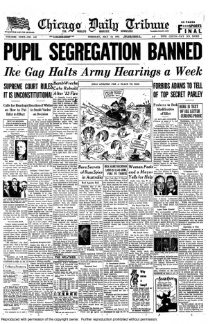 Brown vs. Board of Education decision, 1954.Integration Schools, Diane ...