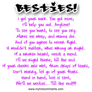 best friend poems for girls that make you cry and laugh