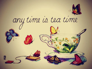But cold tea can go jump in a lake. So look, this little cup of tea ...