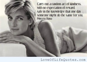 Princess Diana quote on kindness