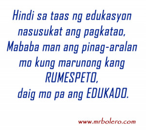 Patama Quotes : Tagalog Inspirational Quotes