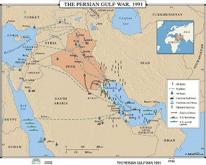 Persian Gulf War Map