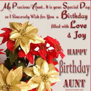 Happy Birthday Wishes Aunt