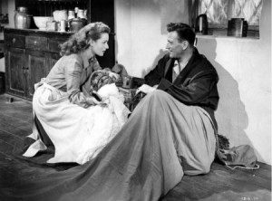 Maureen O'Hara and John Wayne in 
