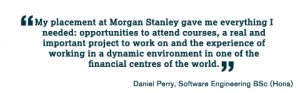 My placement at Morgan Stanley gave me everything I needed ...