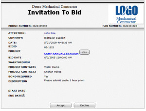 Subcontractor Invitation Softare Overview