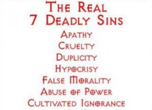 the seven deadly sins also known as the capital vices or cardinal sins ...