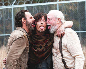 The Walking Dead Rick, Daryl and Hershel