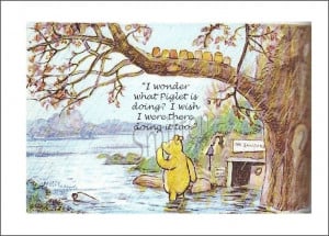Winnie The Pooh in The Rain Quote