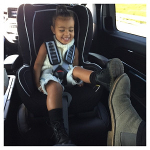 ... Baby Nori Plays Footsie With Dad Kanye West During Armenia Trip [Pics
