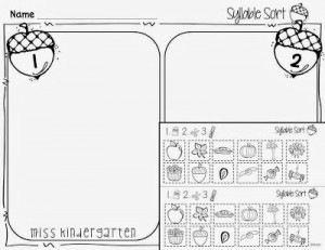 from Miss Kindergarten)Kindergarten Internship, Math Center, Fall Fun ...