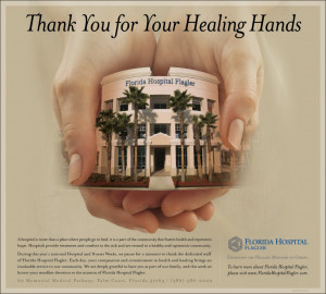 an ad commissioned by Florida Hospital Flagler to thank their nurses ...