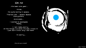 Portal 2 birthday: Wheatley by Ether-Orchyd