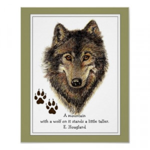 wolf quotes about strength Original Watercolor Wolf, Tracks Mountain ...