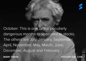 From Mark Twain , author, wit and one-time bankrupt.