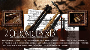 Bible Verses On Praise 2 Chronicles 5:13 Music HD Wallpaper