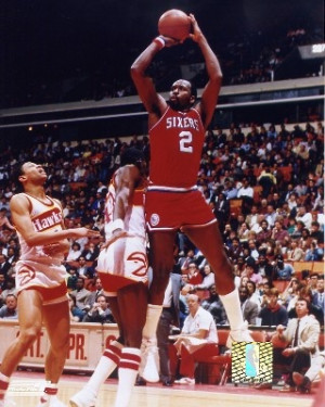 Moses Malone, who played for the Philadelphia 76ers from 1982 to 1986.