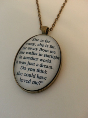 The Hobbit Kili and Tauriel Stars Quote Necklace