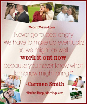 Work it out now. marriage quotes and advice