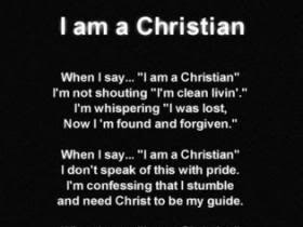 am a christian.