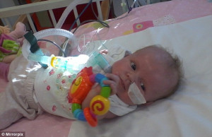 Youngest heart surgery patient: Jasmine Carr sets world record