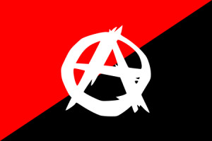 Description Anarchist flag with A symbol.svg