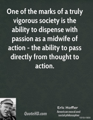 One of the marks of a truly vigorous society is the ability to ...