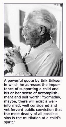 Erik Erikson and his psychosocial stages of development. More