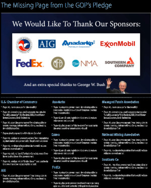 Check out the missing page from the Republican Party's Pledge.
