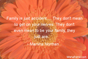 family-Family is just accident.... They don't mean to get on your ...