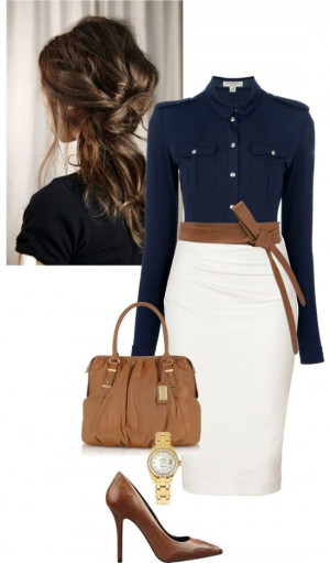... top colors. Navy and white/cream Timeless #personalbrand #workattire