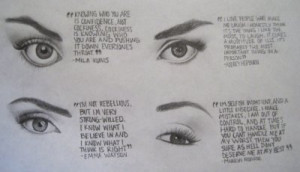 art, audrey hepburn, emma watson, eyes, marilyn monroe, mila kunis