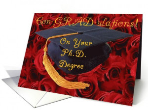 Congratulations on your Ph.D. Degree card (425697)