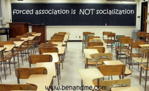 Forced association is not socialization