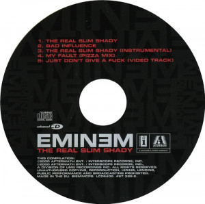 The Real Slim Shady Eminem Album Cover