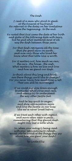 ... amazing poem for anyone that has suffered the loss of a loved one More