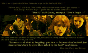 love Ginny Weasley because she is a great friend to Harry, Ron and ...