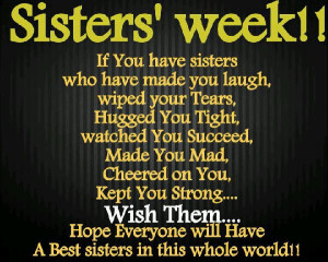 Sisters' Week!! If you have Sisters..